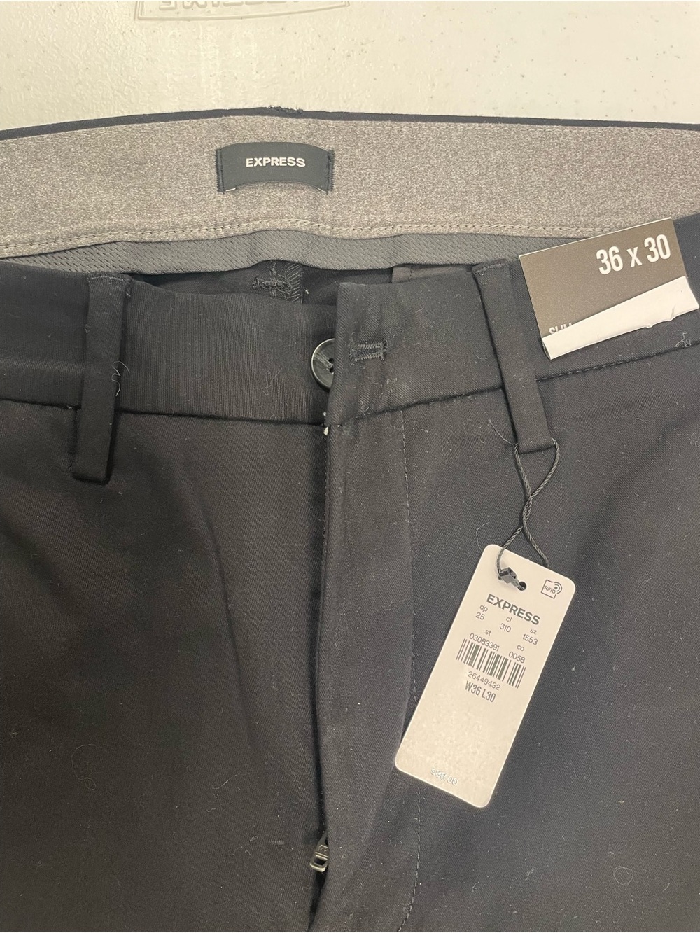 Express Black Men's Dress Pants - Straight Fit